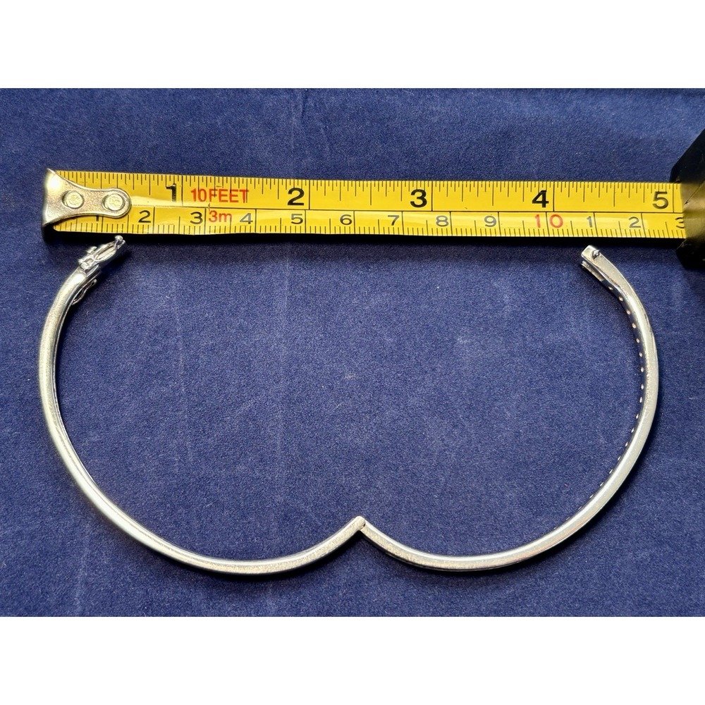 Sterling Silver & CZ QVC Ephinany Bangle Bracelet - Picture 13 of 14